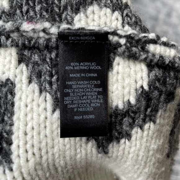 Express Open Front Short Wool Blend Cardigan with Westend Print Size: S - Picture 5 of 7